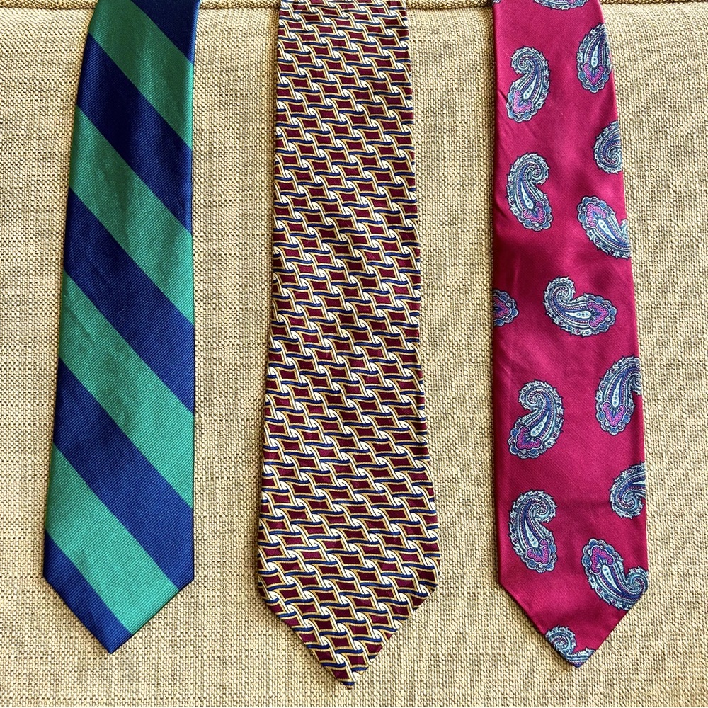 Vintage GANT silk ties, lot of 3